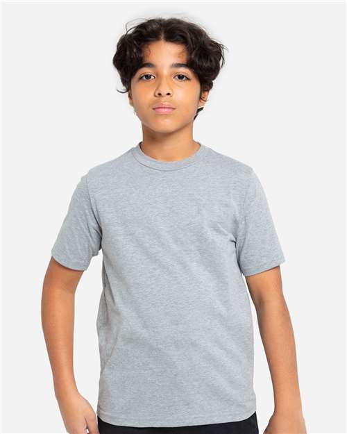 Youth Epic Cotton T-Shirt - Heather Grey Front