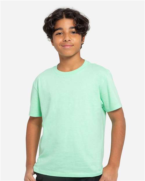 Youth Epic Cotton T-Shirt - Mint Green Front