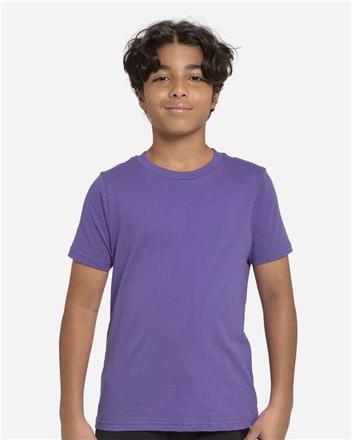 Youth Epic Cotton T-Shirt - Purple Front