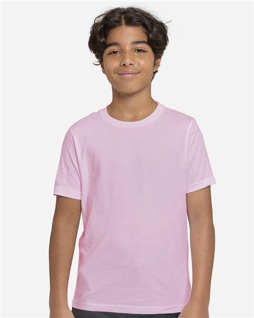 Youth Epic Cotton T-Shirt - Light Pink Front