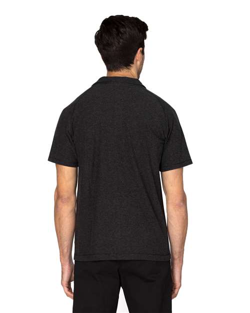 Men's Impact Polo - Black Heather Back