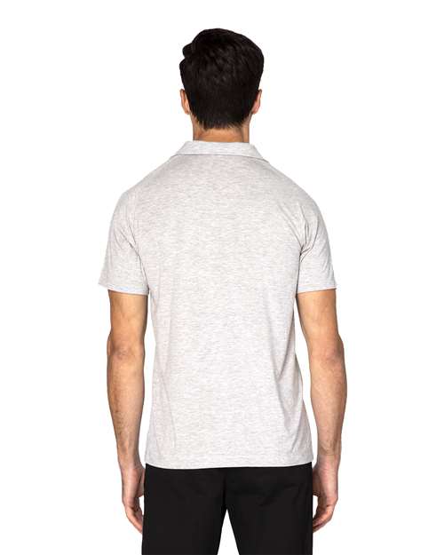 Men's Impact Polo - Heather Grey Back