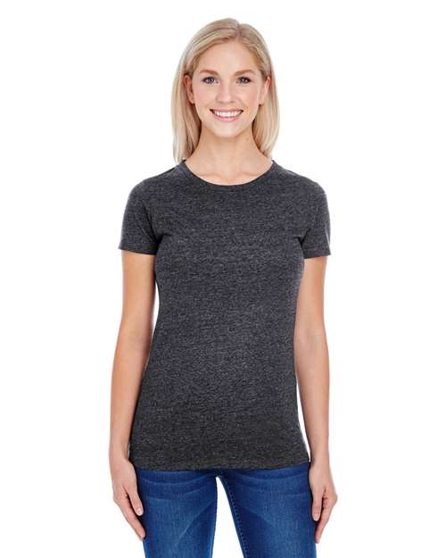 Women's Tri-Blend T-Shirt - Black Triblend Front