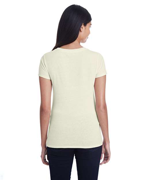 Women's Tri-Blend T-Shirt - Cream Triblend Back