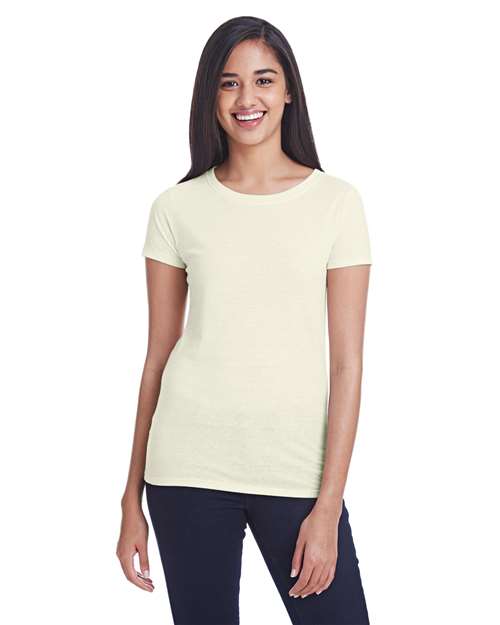 Women's Tri-Blend T-Shirt - Cream Triblend Front