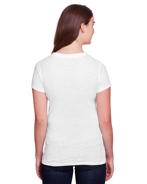 Women's Tri-Blend T-Shirt - Solid White Triblend Back