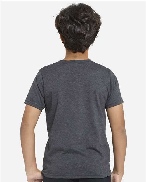Youth Epic CVC T-Shirt - Heather Black Back
