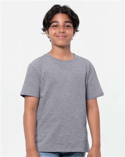 Youth Epic CVC T-Shirt - Heather Dark Grey Front
