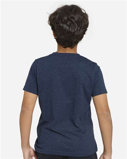 Youth Epic CVC T-Shirt - Heather Navy Back
