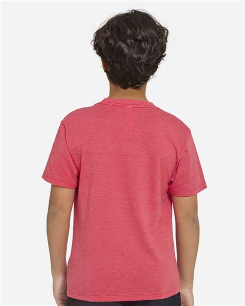 Youth Epic CVC T-Shirt - Heather Red Back