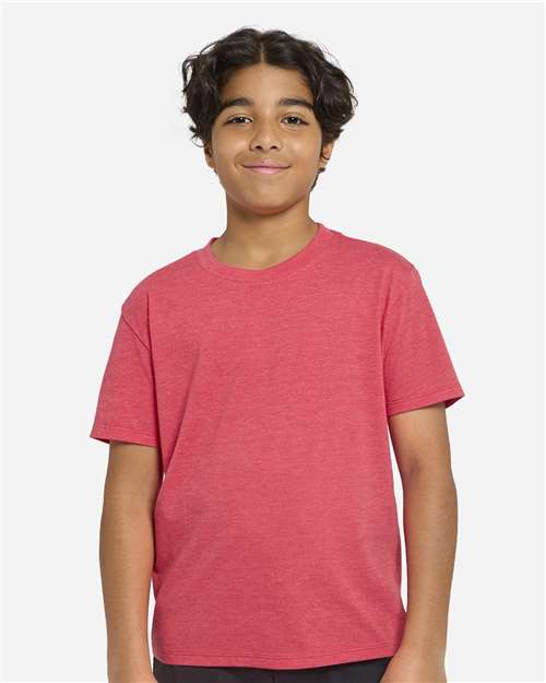 Youth Epic CVC T-Shirt - Heather Red Front
