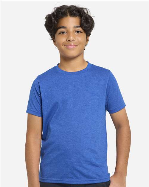 Youth Epic CVC T-Shirt - Heather Royal Front