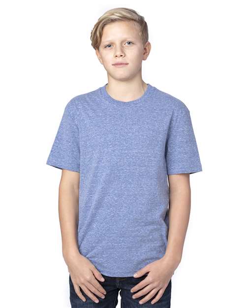 Youth Triblend T-Shirt - Navy Triblend Front