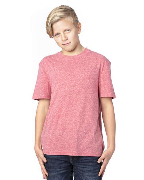 Youth Triblend T-Shirt - Red Triblend Front