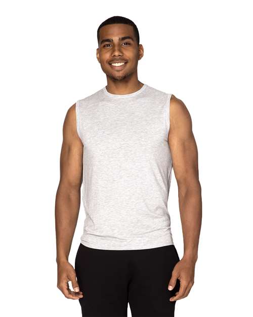 Unisex Impact Tank Top - Heather Grey Front