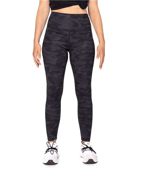 Women's Impact Leggings - Dark Camo Front