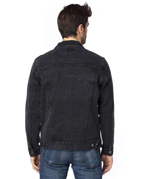 Unisex Denim Jacket - Black Denim Back