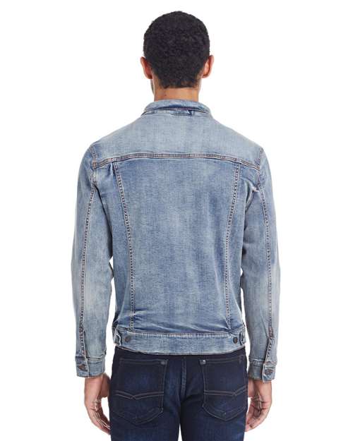 Unisex Denim Jacket - Light Denim Back