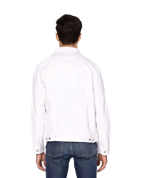 Unisex Denim Jacket - Off White Denim Back