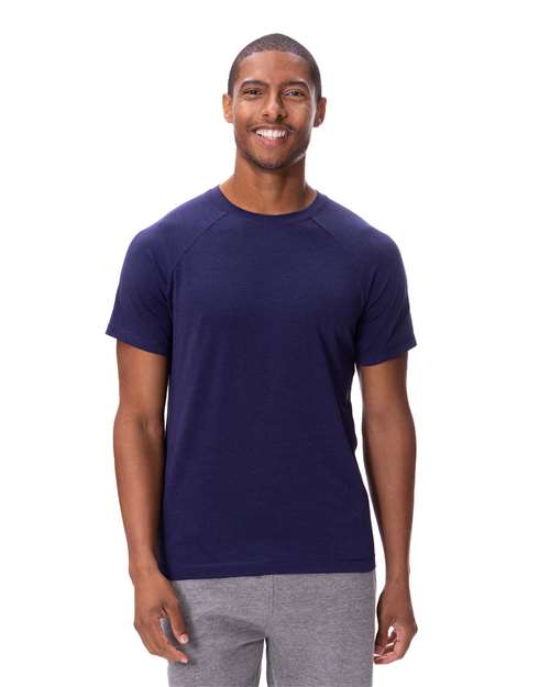Unisex Impact Raglan T-Shirt - Navy Front