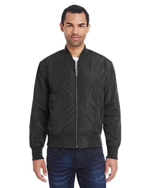 Unisex Bomber Jacket - Black Front