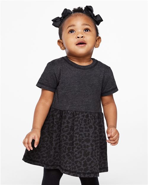 Infant Fine Jersey Dress - White Front