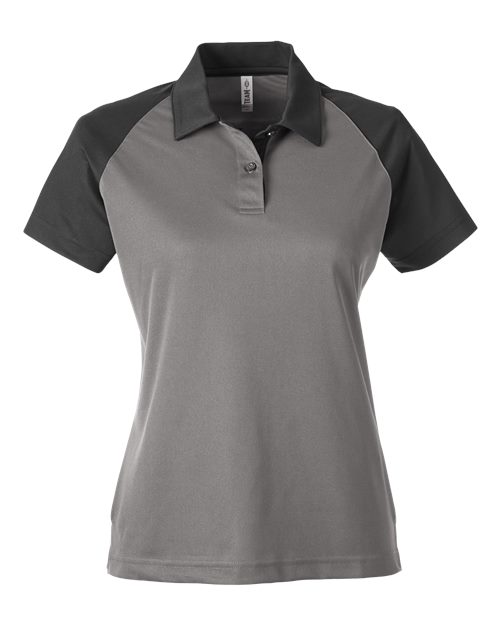 Women's Command Snag-Protection Colorblock Polo - Sport Graphite/ Black Front