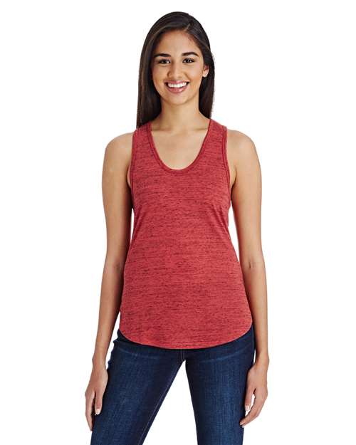 Women's Blizzard Jersey Racer Tank Top - Red Blizzard Front
