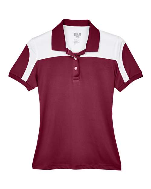 Women's Victor Performance Polo - Sport Maroon Front