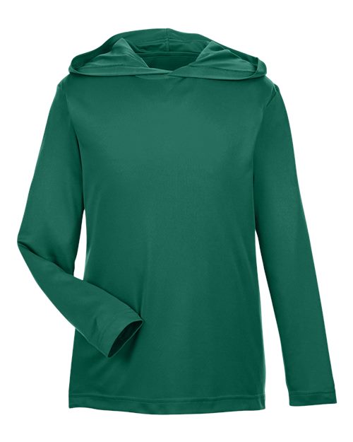 Youth Zone Performance Hooded T-Shirt - Sport Forest Front