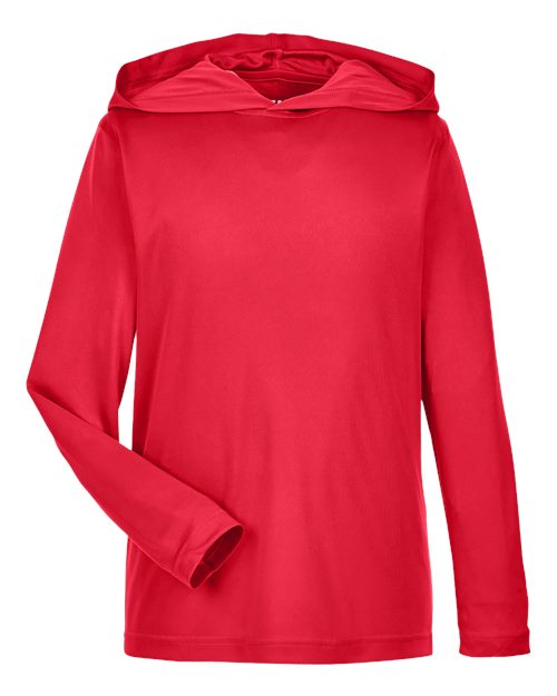 Youth Zone Performance Hooded T-Shirt - Sport Red Front