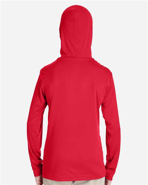 Youth Zone Performance Hooded T-Shirt - Sport Red Back