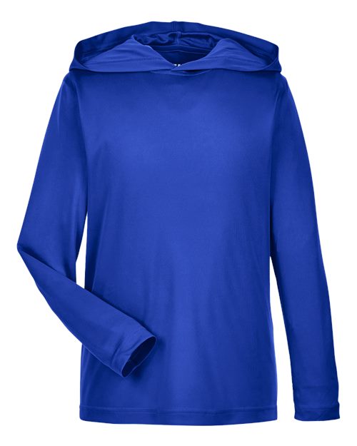 Youth Zone Performance Hooded T-Shirt - Sport Royal Front