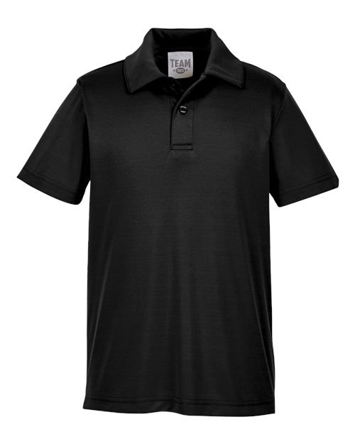 Youth Zone Performance Polo - Black Front