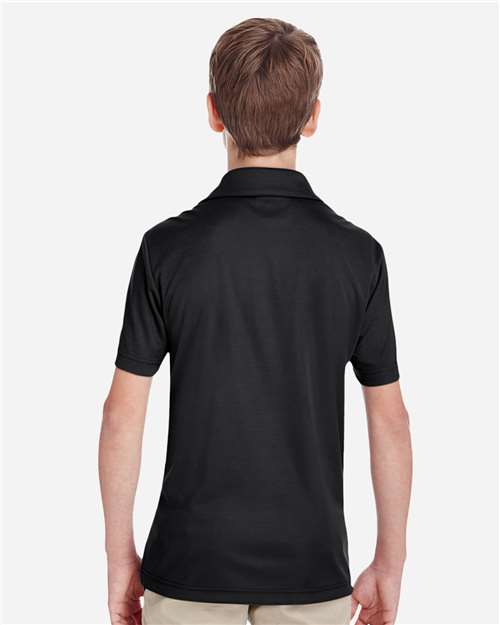 Youth Zone Performance Polo - Black Back