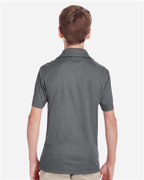 Youth Zone Performance Polo - Sport Graphite Back