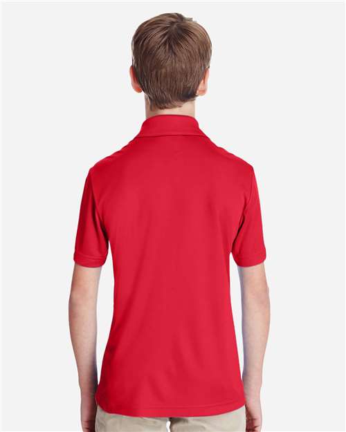 Youth Zone Performance Polo - Sport Red Back