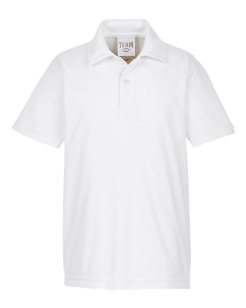 Youth Zone Performance Polo - White Front