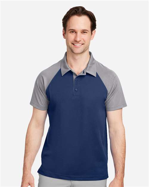 Team 365 Men's Command Snag-Protection Colorblock Polo - Model Front