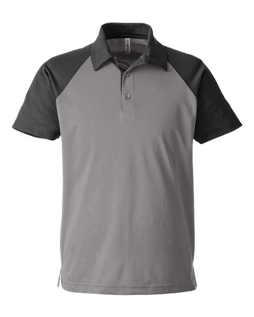 Men's Command Snag-Protection Colorblock Polo - Sport Graphite/ Black Front