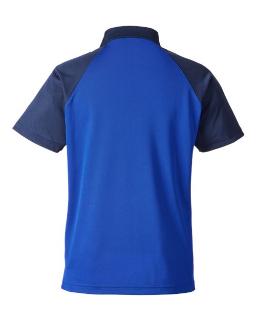 Men's Command Snag-Protection Colorblock Polo - Sport Royal/ Sport Dark Navy Back