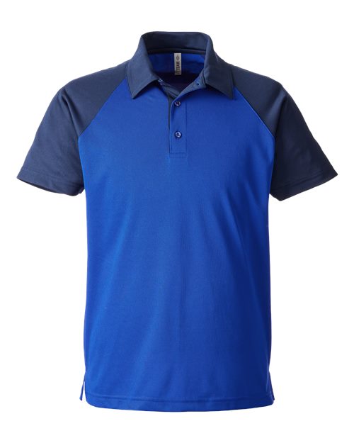 Men's Command Snag-Protection Colorblock Polo - Sport Royal/ Sport Dark Navy Front