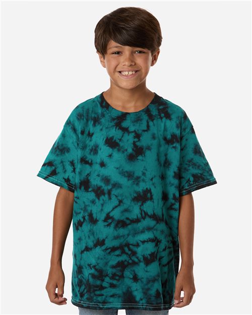 Youth Crystal Wash T-Shirt - Crystal Silver Front
