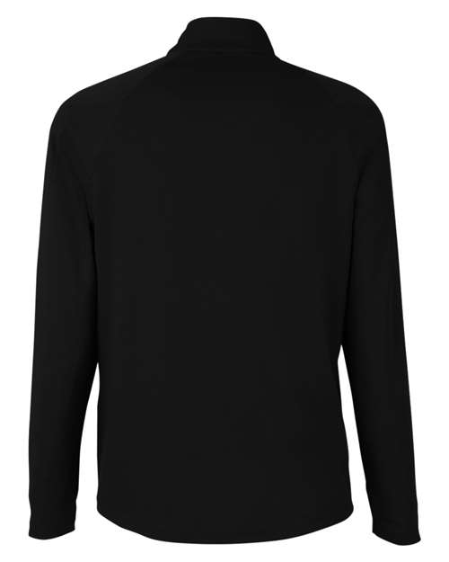 Men's Origin Performance Pique Quarter-Zip Pullover - Black/ Carbon Back