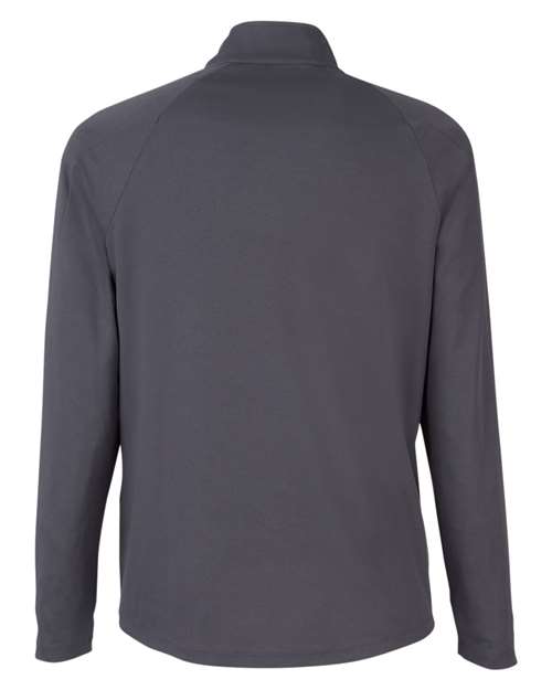 Men's Origin Performance Pique Quarter-Zip Pullover - Carbon/ Black Back