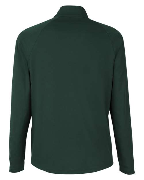 Men's Origin Performance Pique Quarter-Zip Pullover - Forest/ Carbon Back
