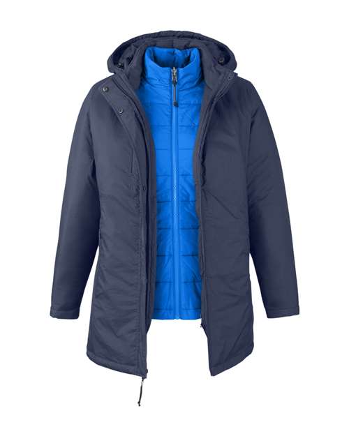 Women's Inspire 3-in-1 Jacket with Insulated Liner - Classic Navy/ True Royal Front