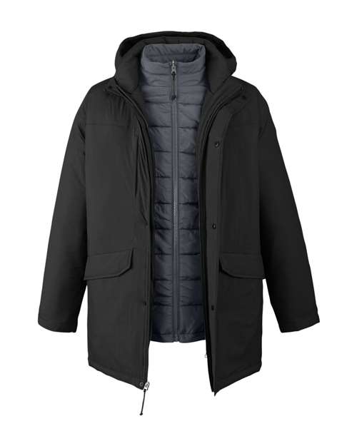 Men's Inspire 3-in-1 Jacket with Insulated Liner - Black/ Carbon Front
