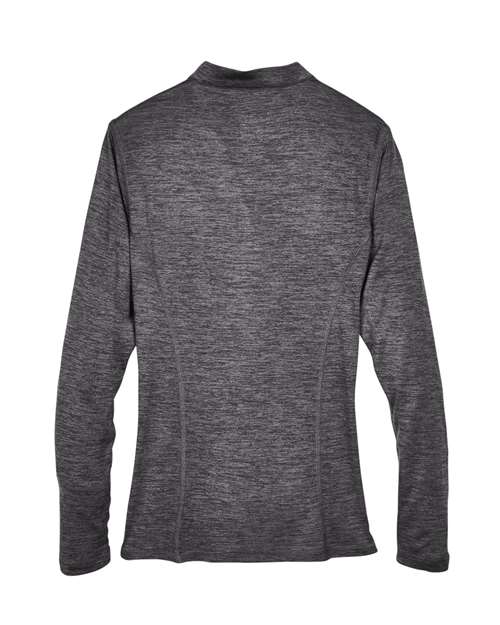 Women's Kinetic Performance Quarter-Zip Pullover - Carbon/ Black Back