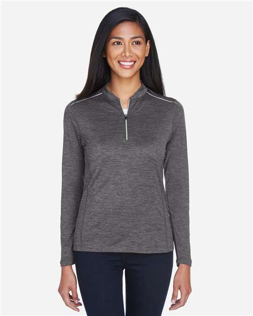 CORE365 Women's Kinetic Performance Quarter-Zip Pullover - Model Front